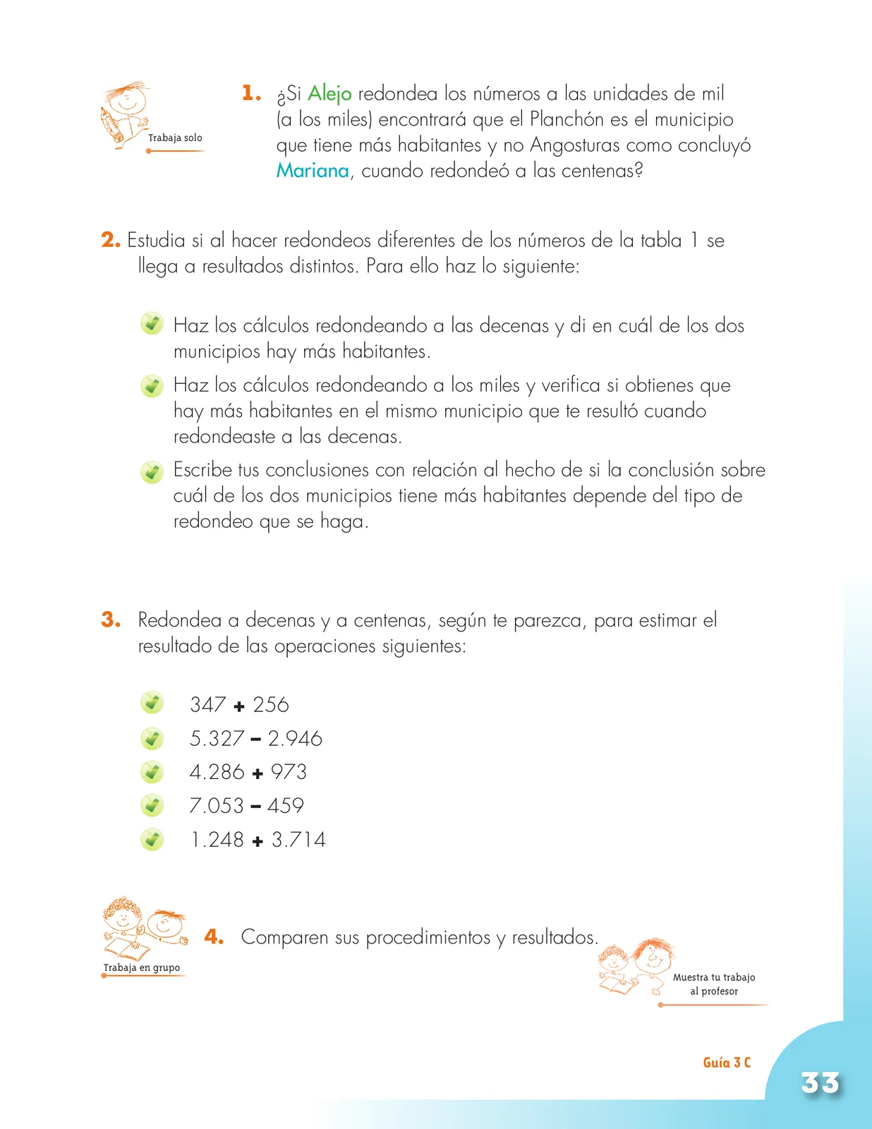 Página 33 de Matematica 3° · Cartilla 01