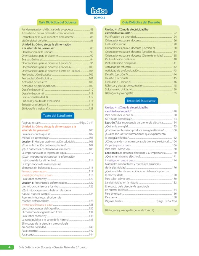 Página 6 de Libro de Ciencias Naturales – Quinto Básico | Texto del Estudiante MINEDUC – Descargar PDF · 2024