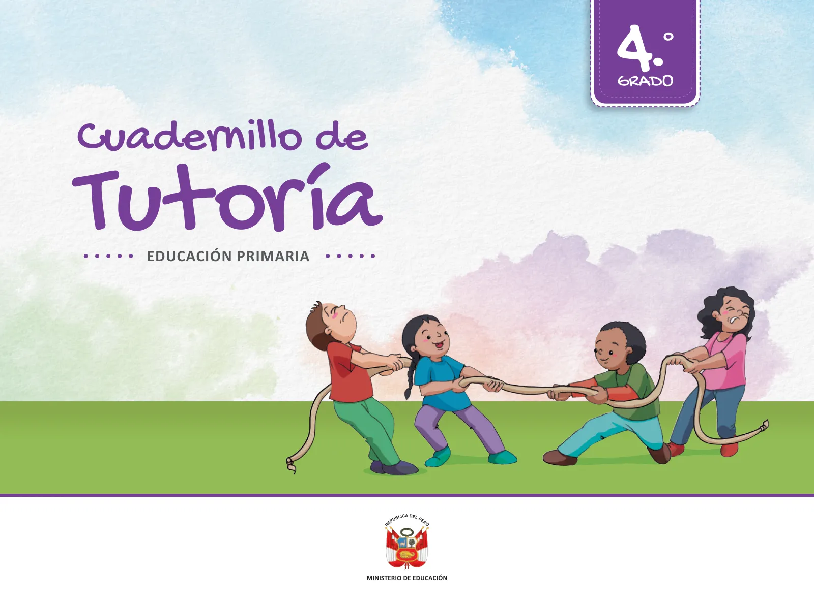 Portada de Cuadernillo de Tutoría Cuarto Grado Educación Primaria 2019 · 2019