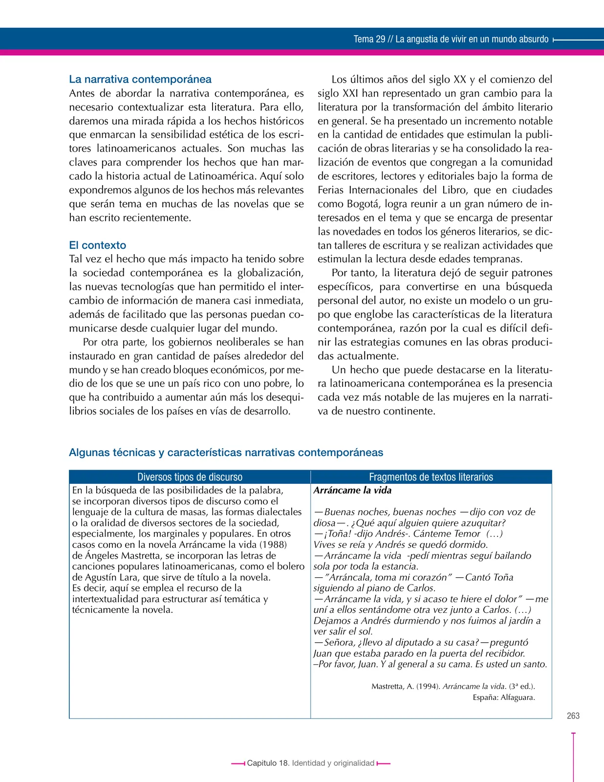 Página 263 de Lenguaje 9° · Secundaria Activa