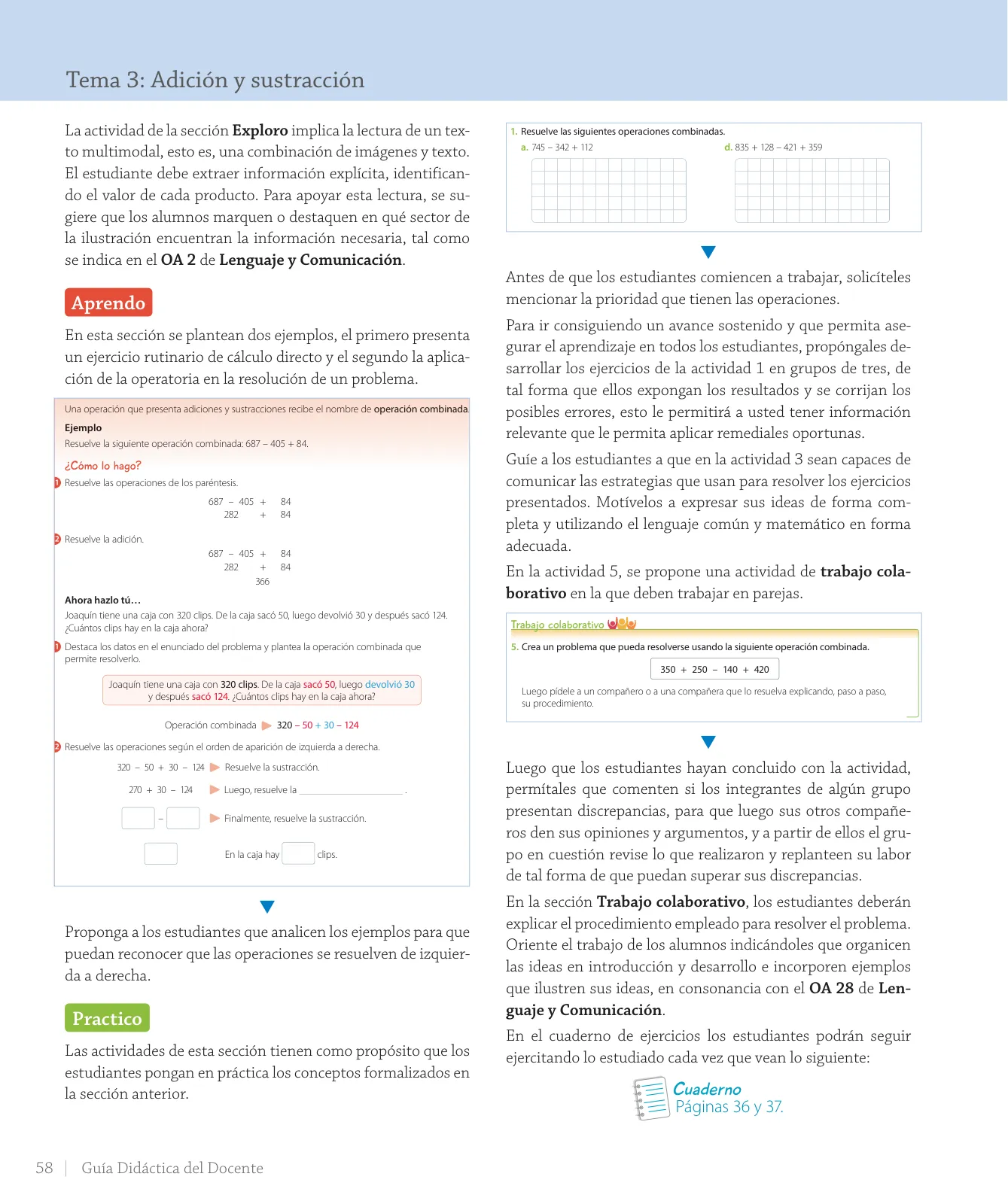 Página 60 de Matemática – Tercero Básico | Texto del Estudiante MINEDUC – Descargar PDF · 2024