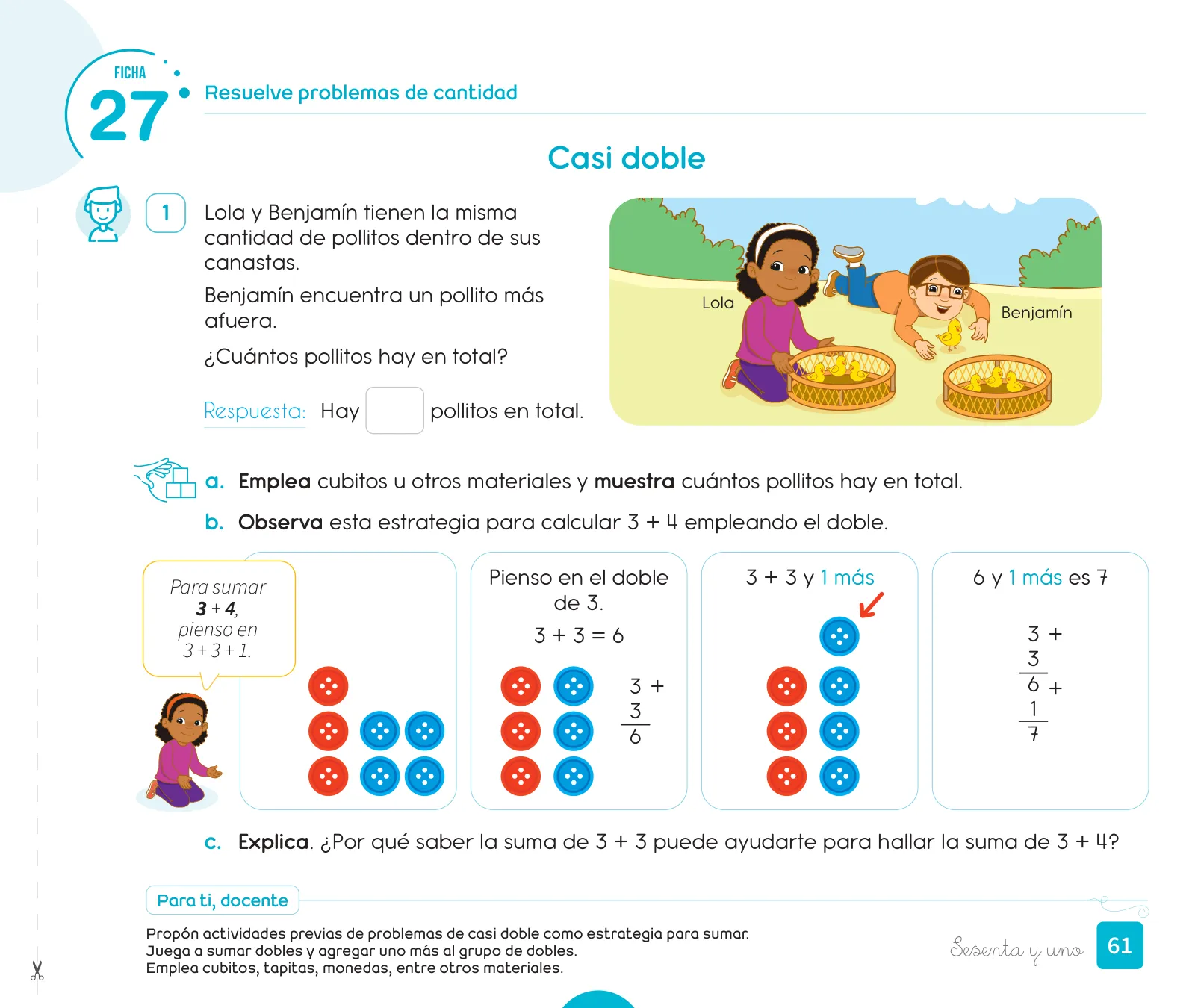 Miniatura página 63 de Cuadernillo de Matemática 1. Primer grado de Primaria · 2024