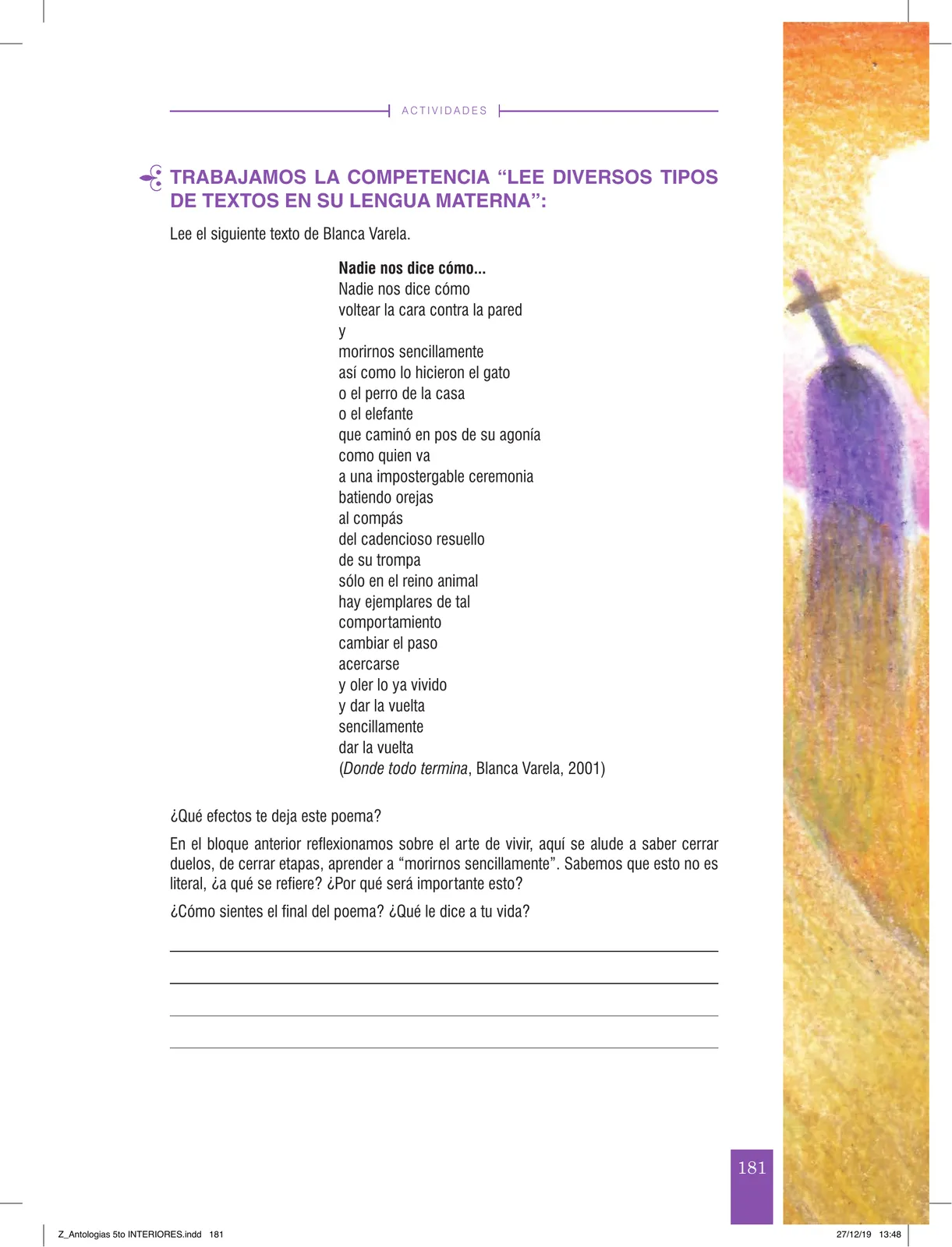 Página 183 de Antología literaria 5 · 2019