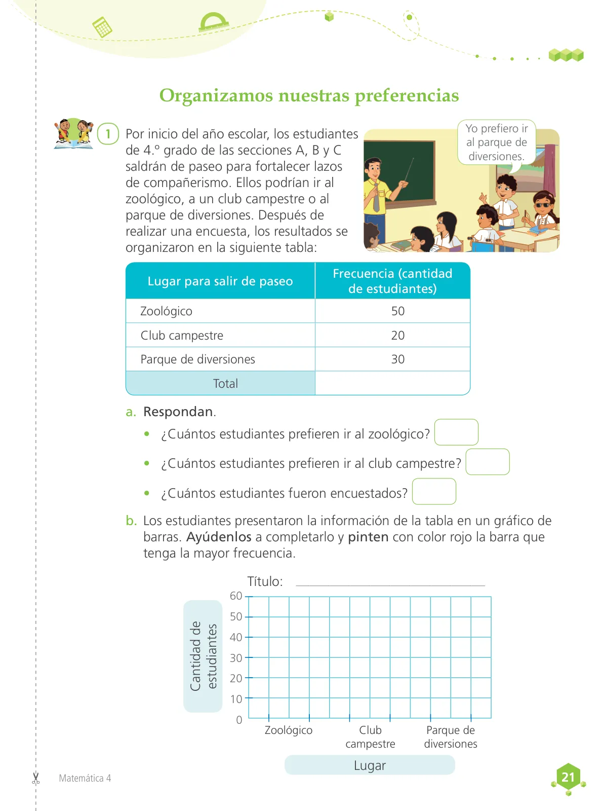 Miniatura página 23 de Matemática 4 : cuaderno de trabajo para cuarto grado de Educación Primaria 2019 · 2019