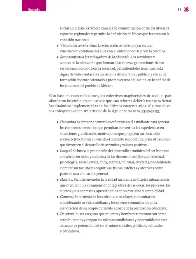 Página 58 de Un libro sin recetas para la maestra y el maestro. Fase 6. Libro de Educación Telesecundaria Grado 1°, 2°, 3° Ciclo Escolar 2025 - 2026