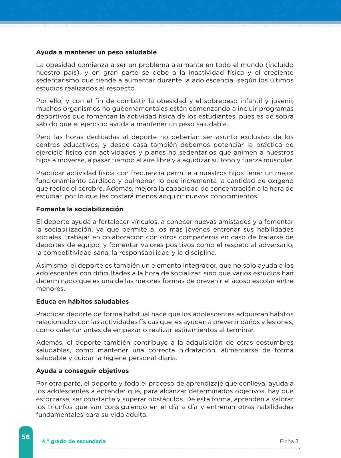 Miniatura página 58 de Fichas de aprendizaje de Comunicación 4 · 2024