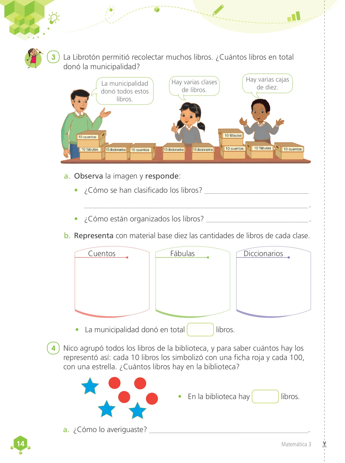 Miniatura página 16 de Matemática 3 : cuaderno de trabajo para tercer grado de Educación Primaria 2019 · 2019