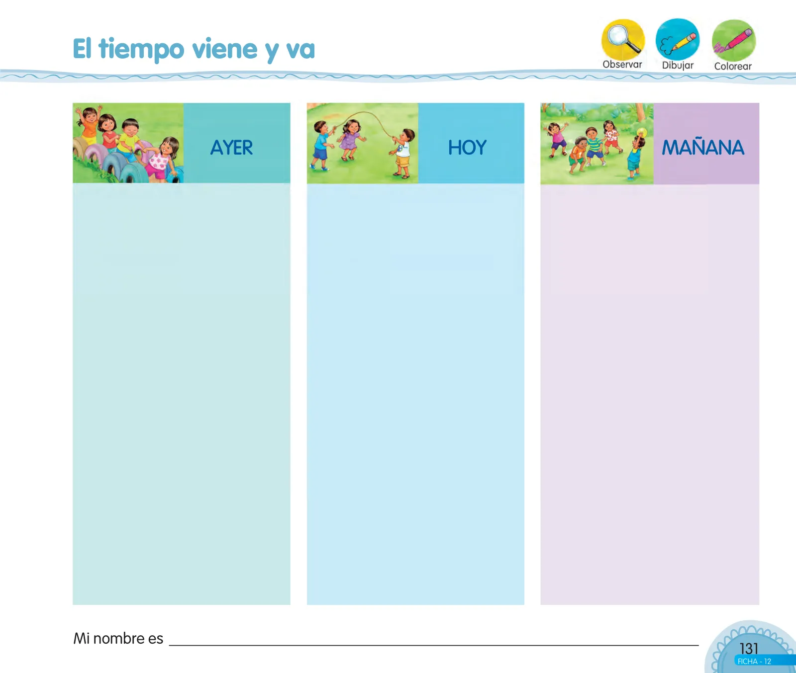 Miniatura página 133 de Aprendemos jugando : cuaderno de trabajo, 5 años · 2016