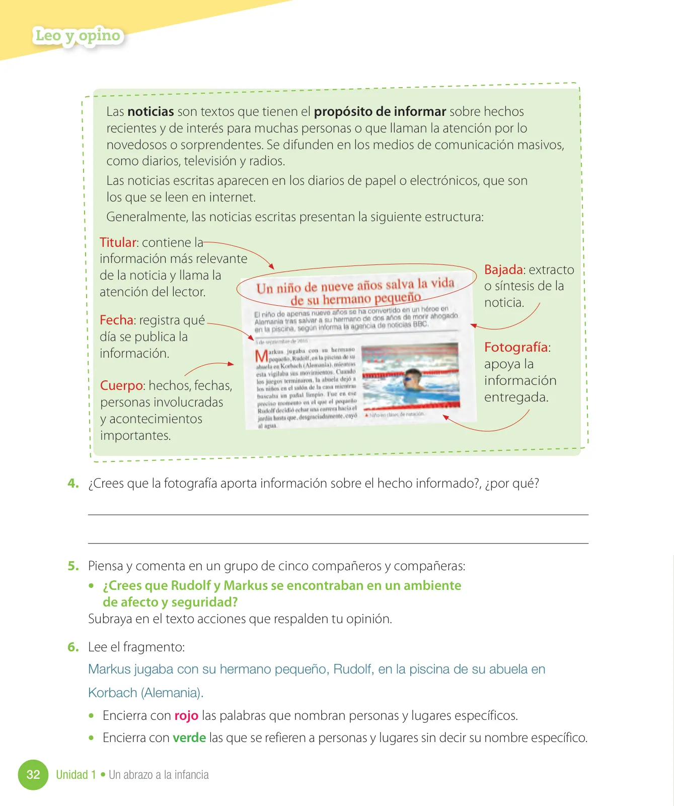 Página 34 de Lenguaje y Comunicación – Tercero Básico | Texto del Estudiante MINEDUC – Descargar PDF · 2024