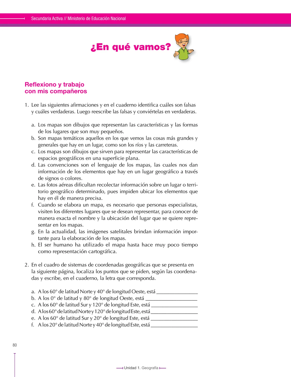 Página 80 de Ciencias Sociales 8° · Secundaria Activa