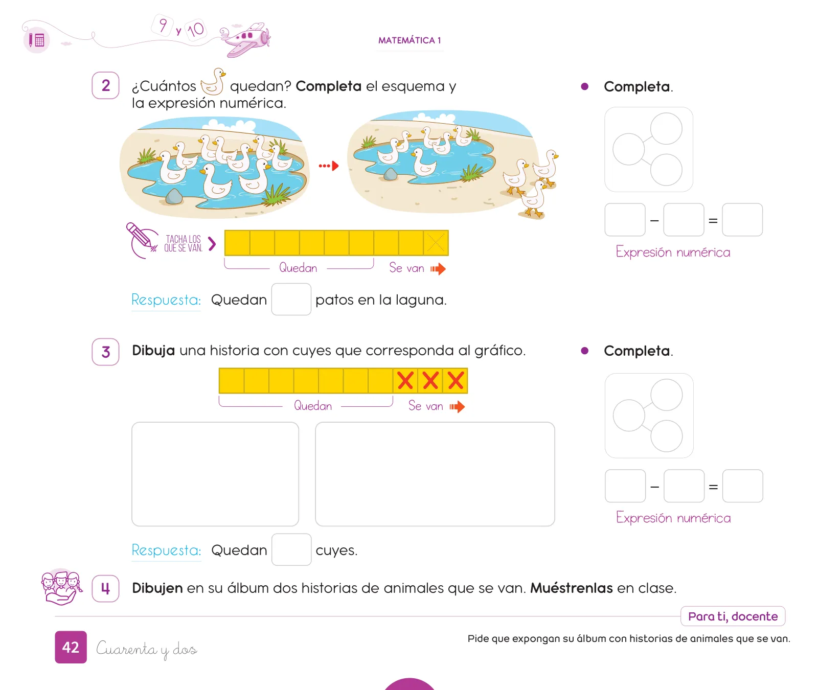 Miniatura página 44 de Cuadernillo de Matemática 1. Primer grado de Primaria · 2024