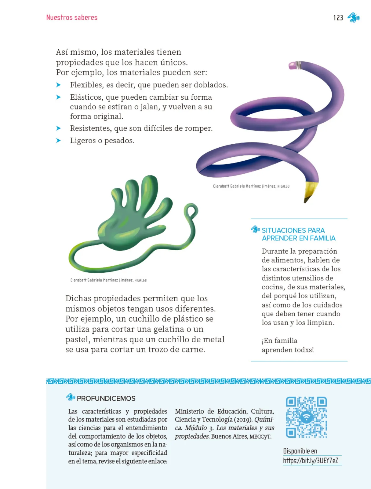 Página 124 de Nuestros saberes: Libro para alumnos, maestros y familia. Libro de Educación Primaria Grado 1° Ciclo Escolar 2025 - 2026