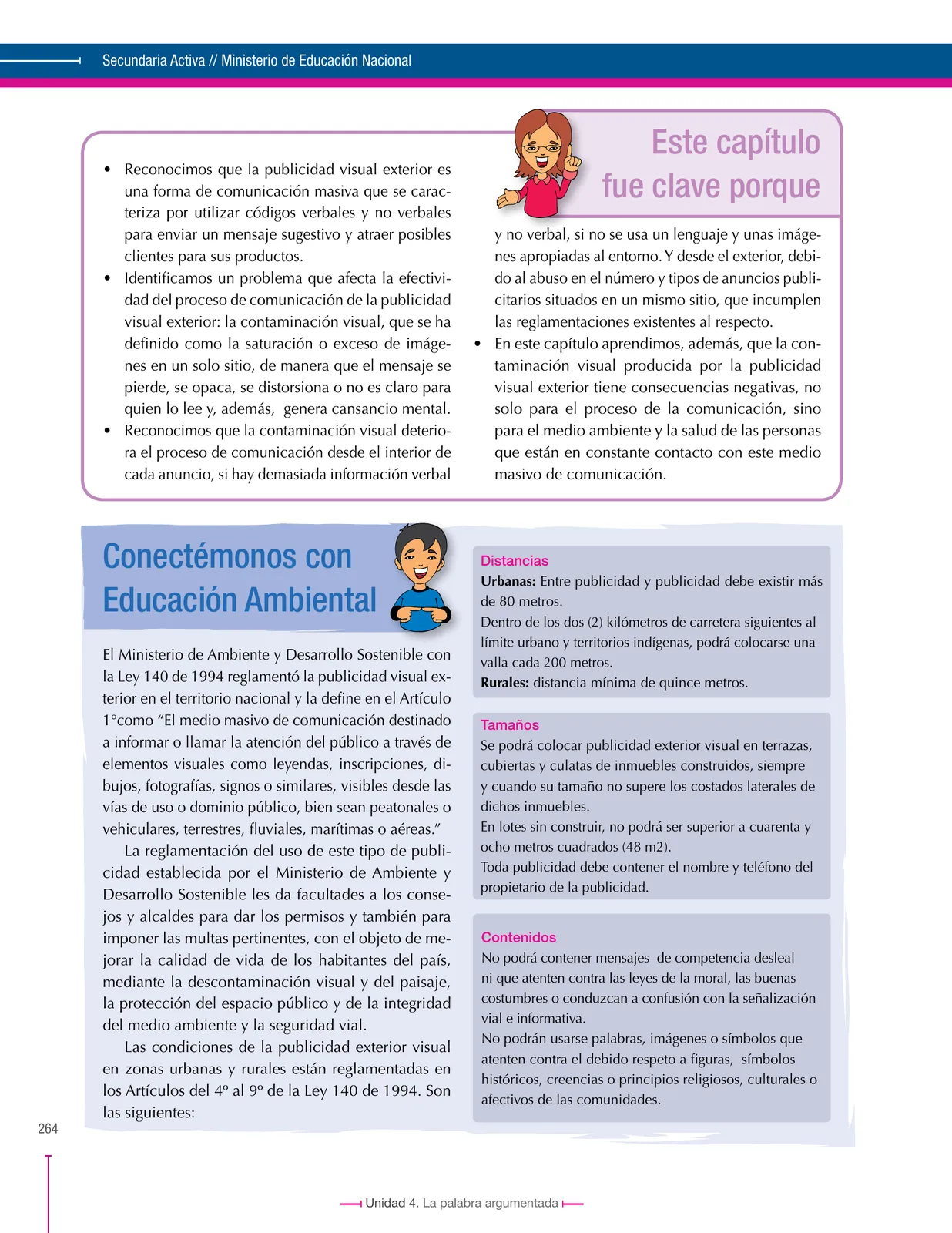 Miniatura página 264 de Lenguaje 8° · Secundaria Activa