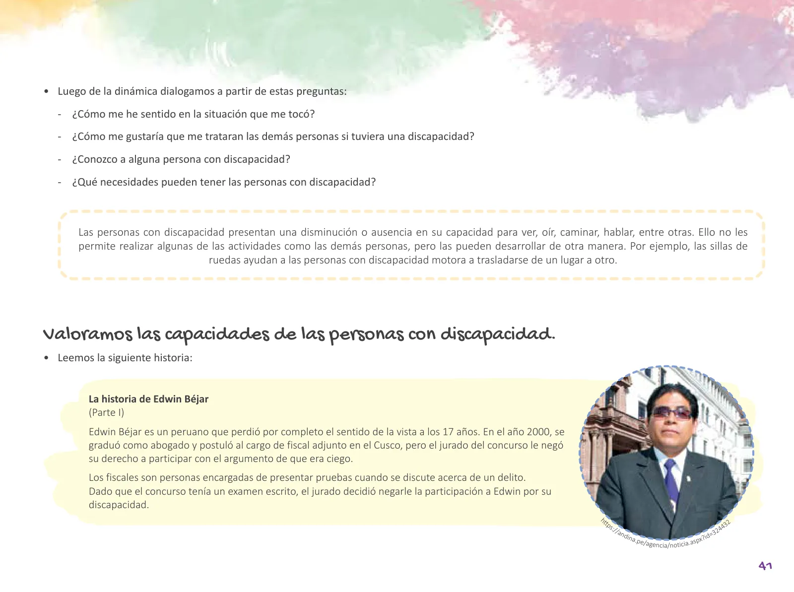 Página 43 de Cuadernillo de Tutoría 5 : quinto grado de Educación Primaria · 2021