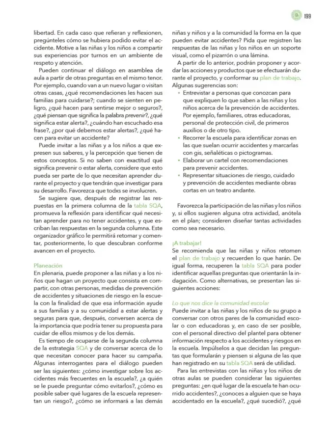 Página 200 de Modalidades de trabajo para la acción transformadora y el codiseño Libro de Educación Preescolar Grado 1°, 2°, 3° Ciclo Escolar 2025 - 2026