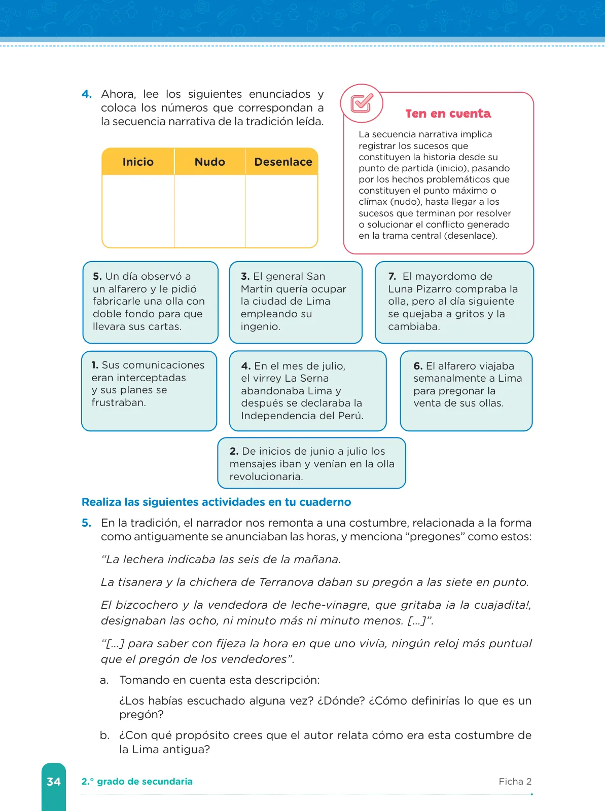 Página 36 de Fichas de aprendizaje de Comunicación 2 · 2024
