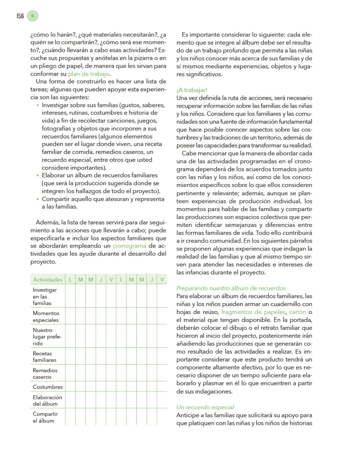 Página 157 de Modalidades de trabajo para la acción transformadora y el codiseño Libro de Educación Preescolar Grado 1°, 2°, 3° Ciclo Escolar 2025 - 2026
