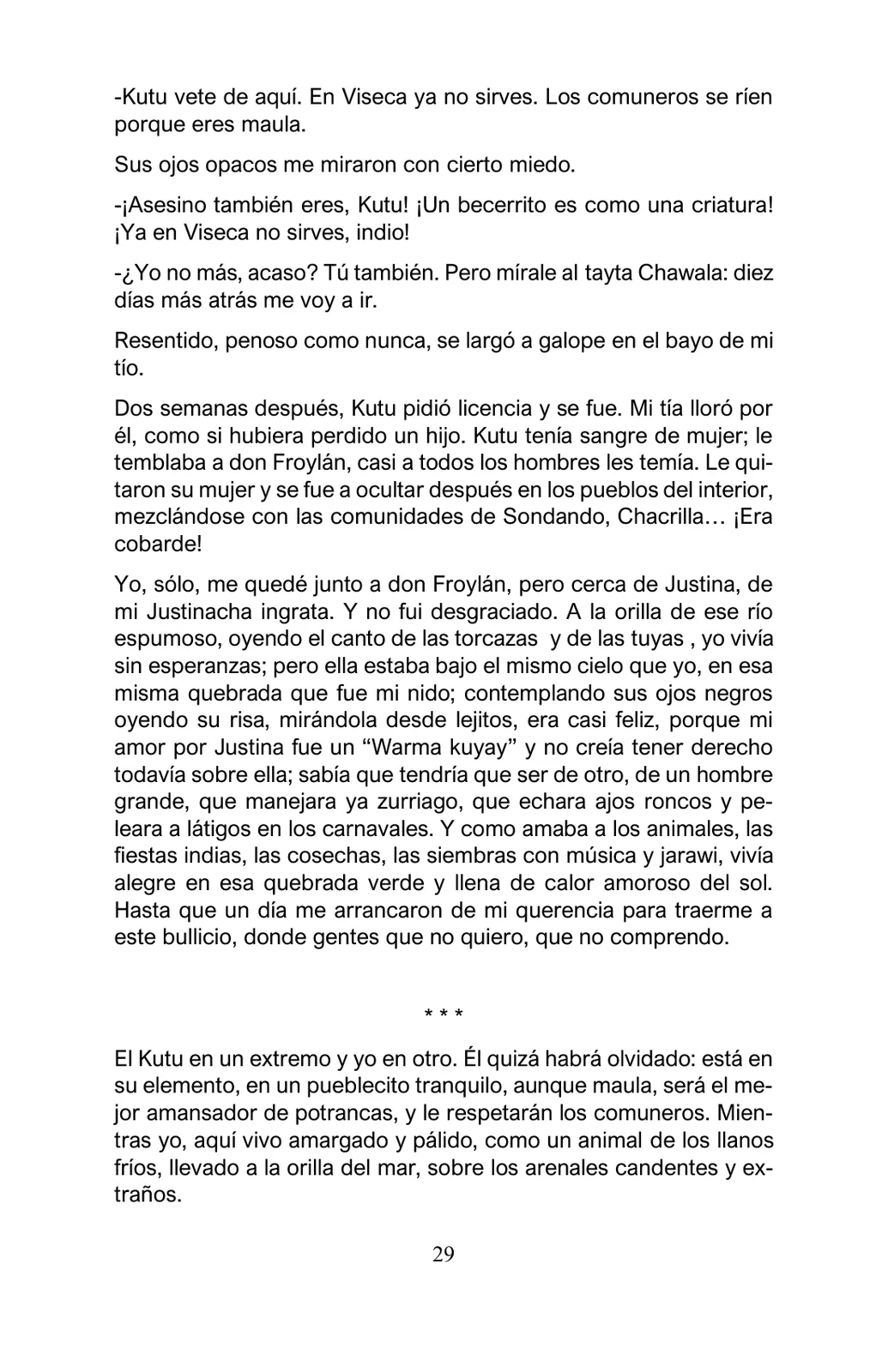Página 29 de Arguedas, entre el fuego y el amor : textos seleccionados para estudiantes de Educación Básica · 2021