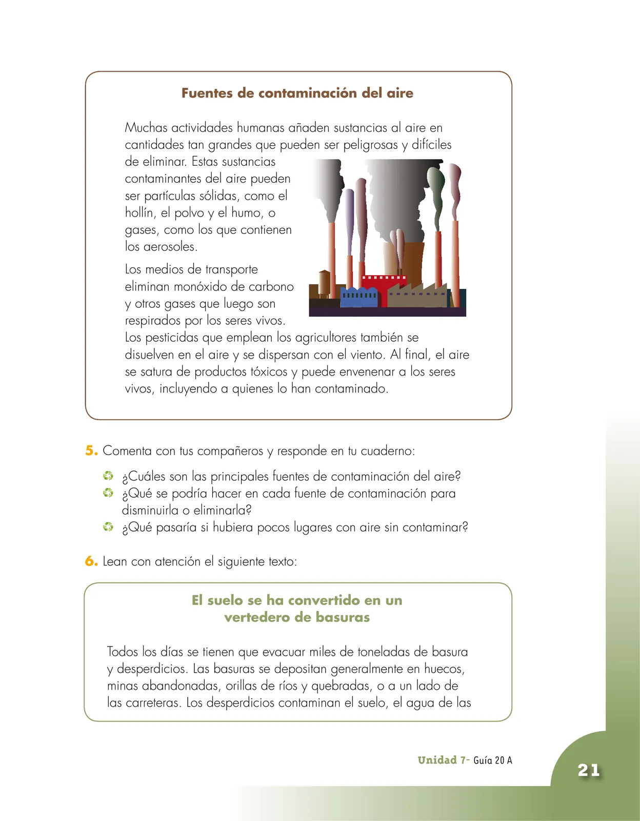 Página 21 de Ciencias Naturales 4° · Cartilla 03