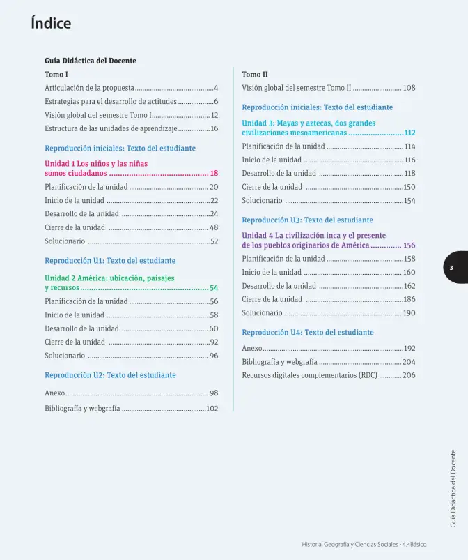 Página 4 de Ciencias Naturales – Cuarto Básico | Texto del Estudiante MINEDUC – Descargar PDF · 2024