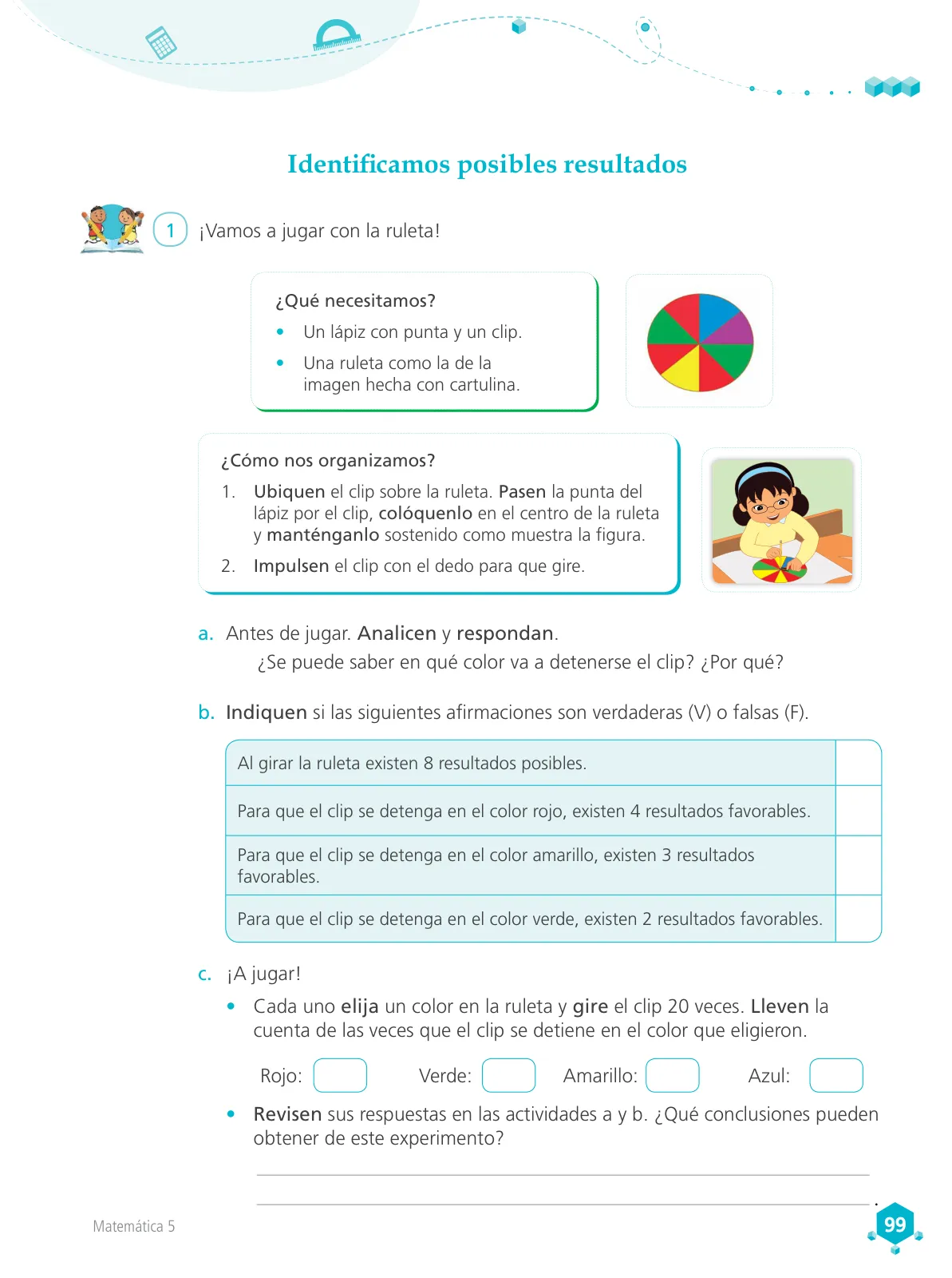 Miniatura página 100 de Matemática 5 : cuaderno de trabajo para quinto grado de Educación Primaria 2018 · 2018
