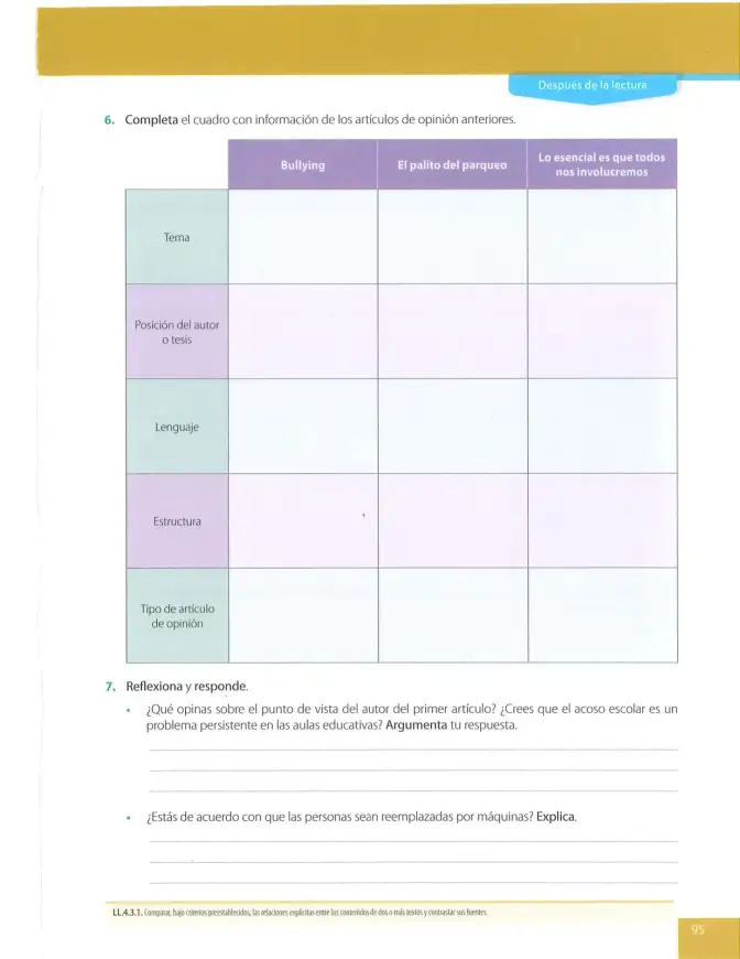 Página 95 de Lengua Y Literatura 8° · Egb 8 Lengua Y Literatura 2025 · 2025