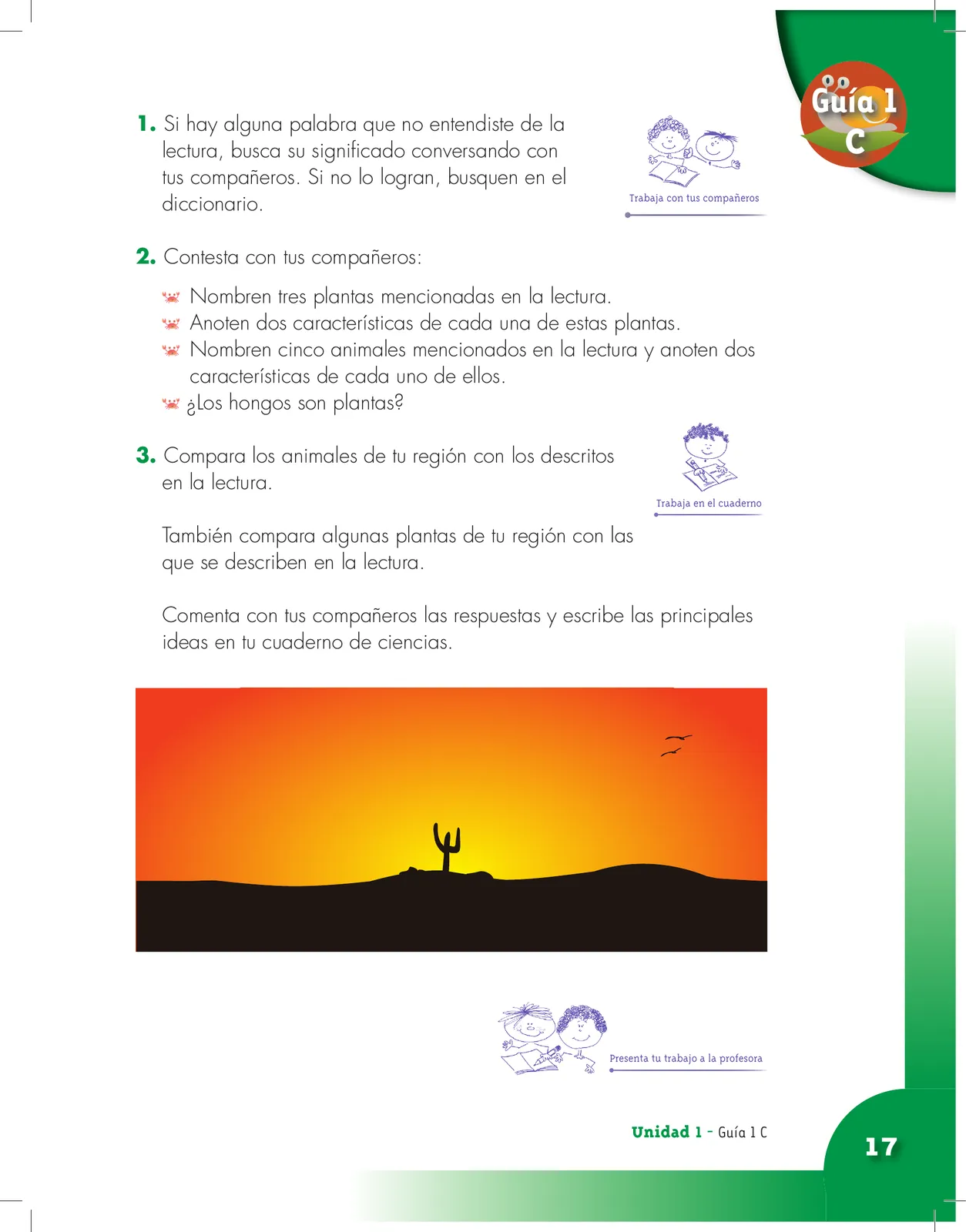 Miniatura página 17 de Ciencias Naturales 3° · Cartilla 01
