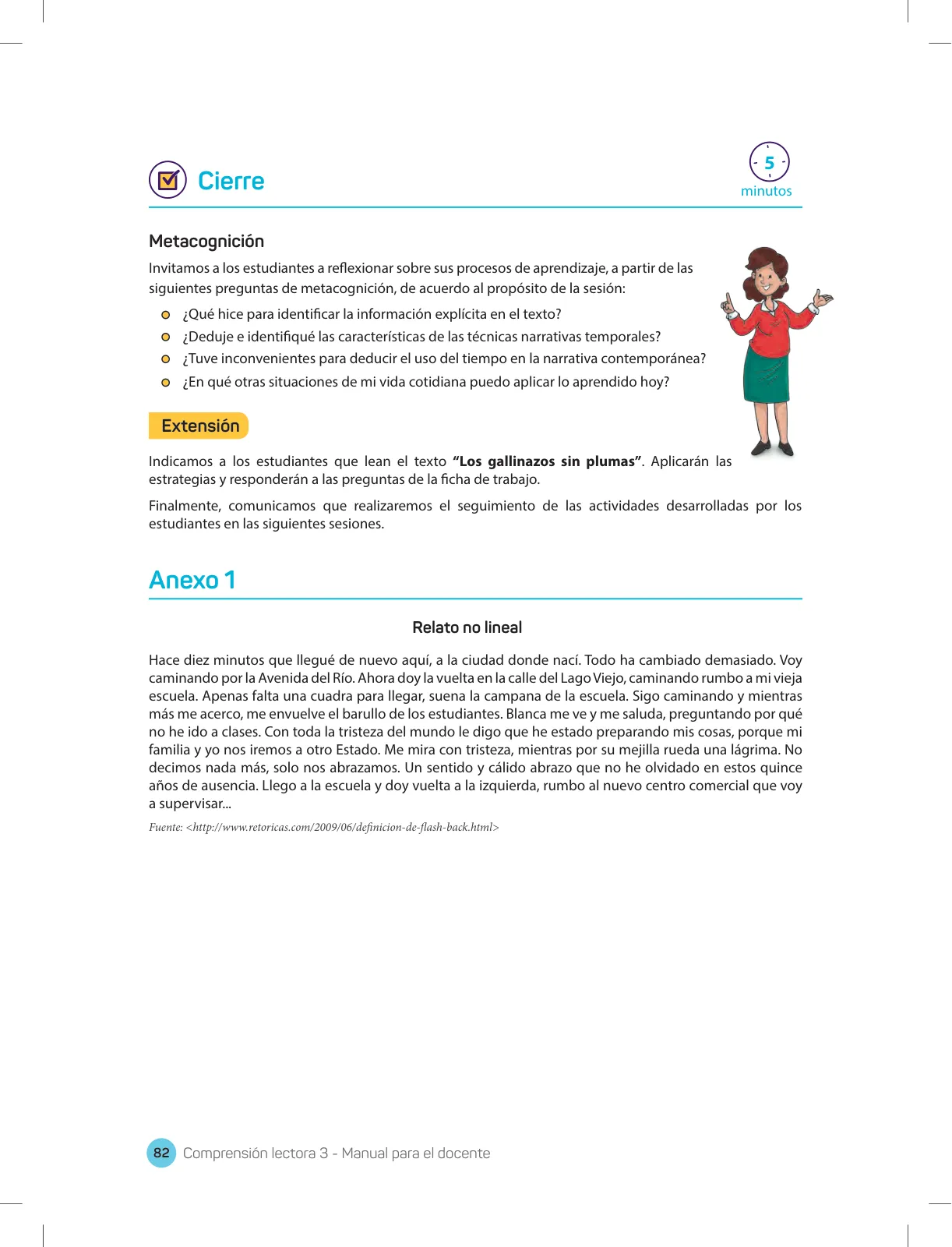 Página 84 de Comprensión lectora 3 : manual para el docente de tercer grado de Secundaria · 2017