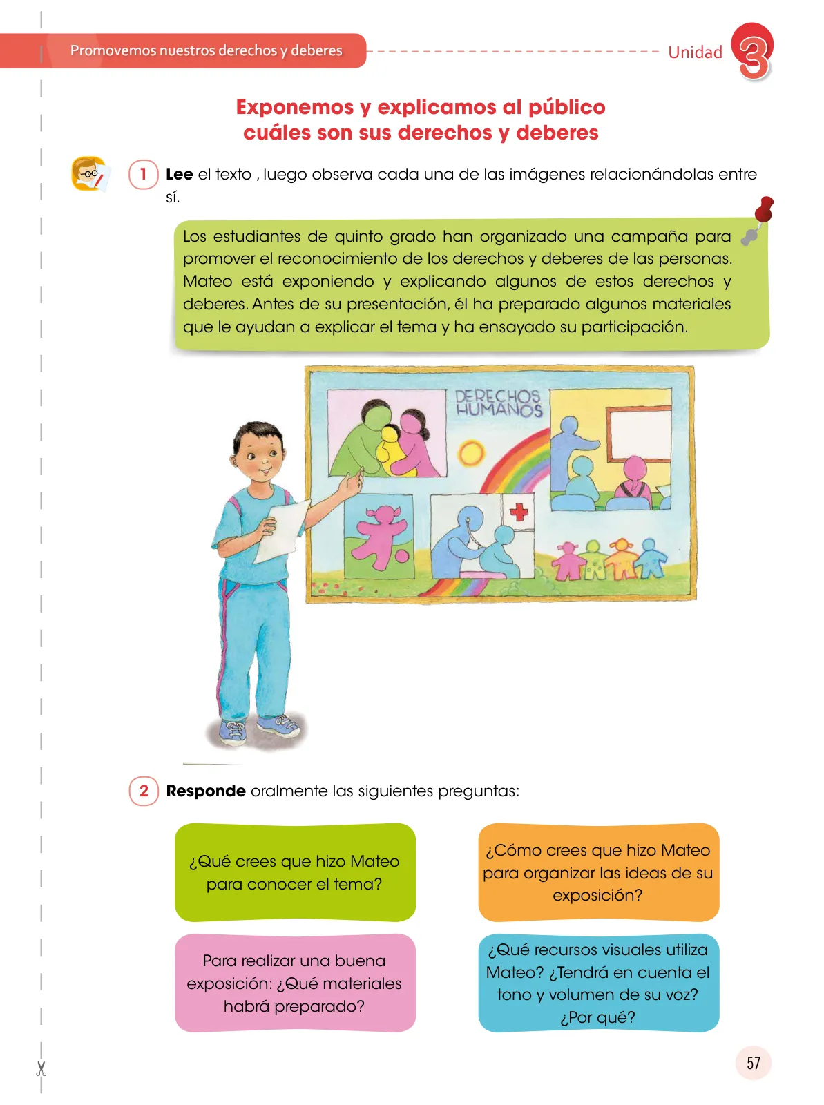 Página 58 de Comunicación 5 : cuaderno de trabajo para quinto grado de Educación Primaria 2019 · 2019