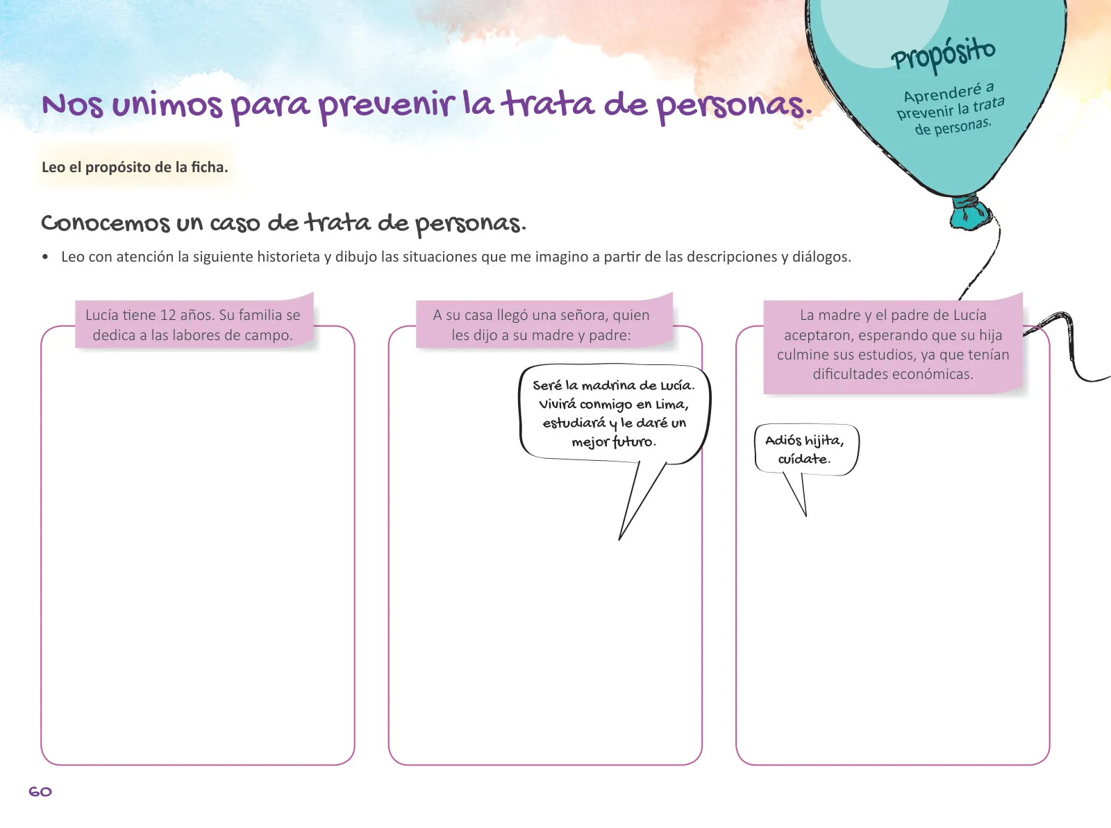 Página 62 de Cuadernillo de Tutoría Sexto Grado Educación Primaria 2019 · 2019
