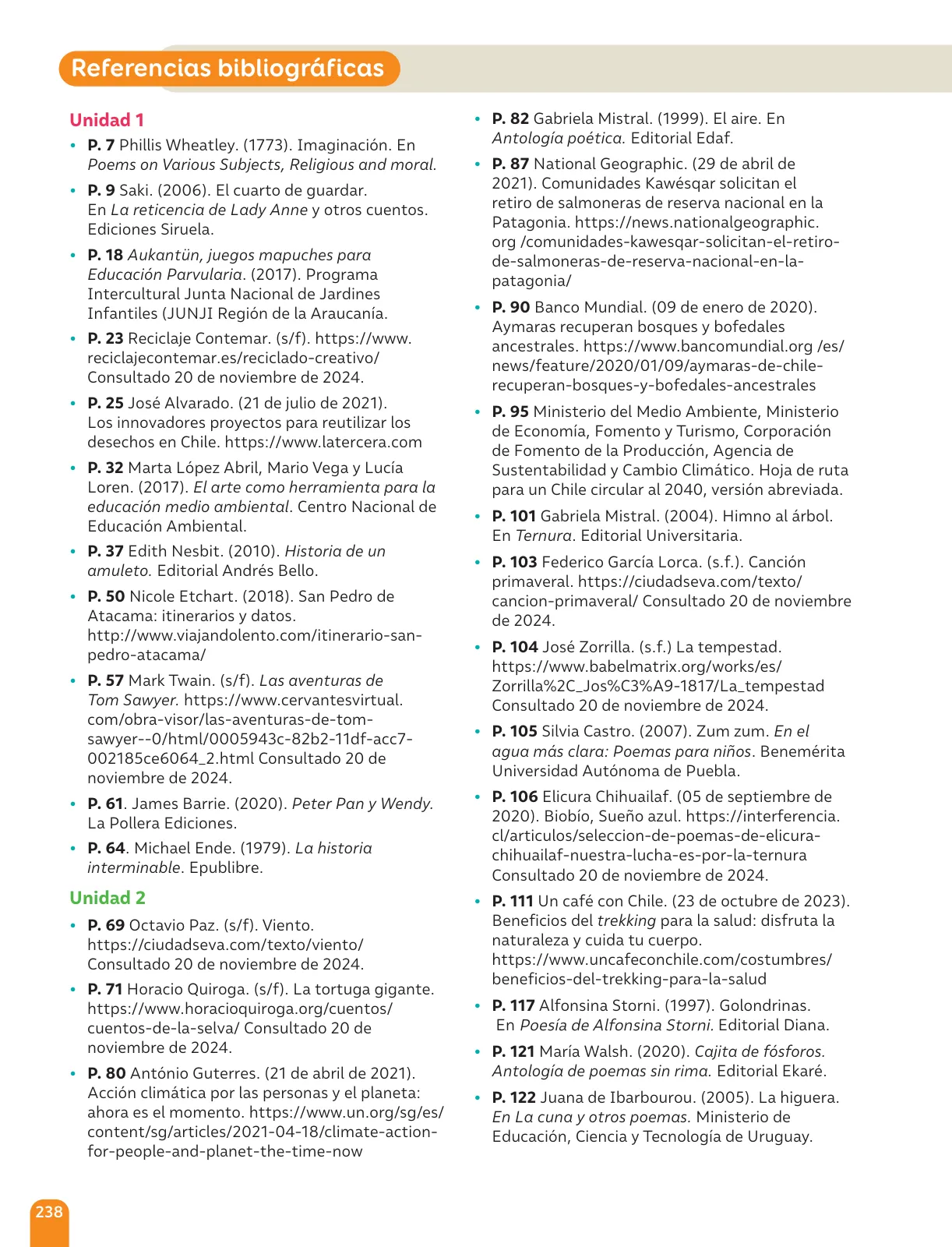 Página 240 de Lenguaje y Comunicación – Sexto Básico | Texto del Estudiante MINEDUC – Descargar PDF · 2024