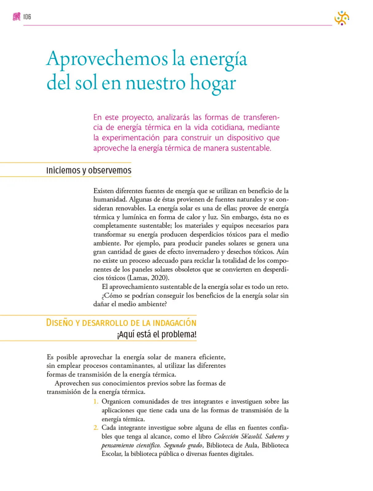 Miniatura página 107 de Colección Sk´asolil. Nuestro libro de proyectos.   Libro de Educación Secundaria Grado 2°  Ciclo Escolar 2025 - 2026