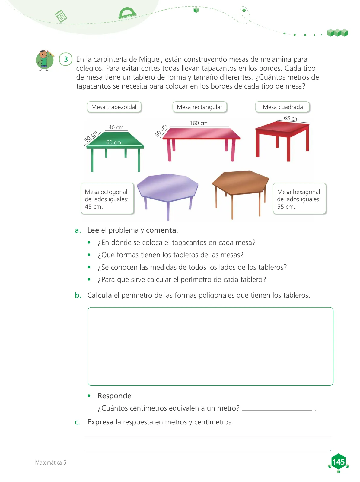 Miniatura página 146 de Matemática 5 : cuaderno de trabajo para quinto grado de Educación Primaria 2018 · 2018
