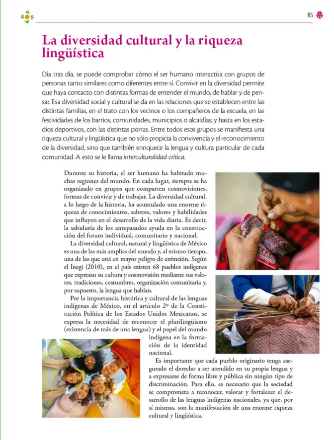 Página 86 de Colección Ximhai. Lenguajes. Libro de Educación Secundaria Grado 1° Ciclo Escolar 2025 - 2026
