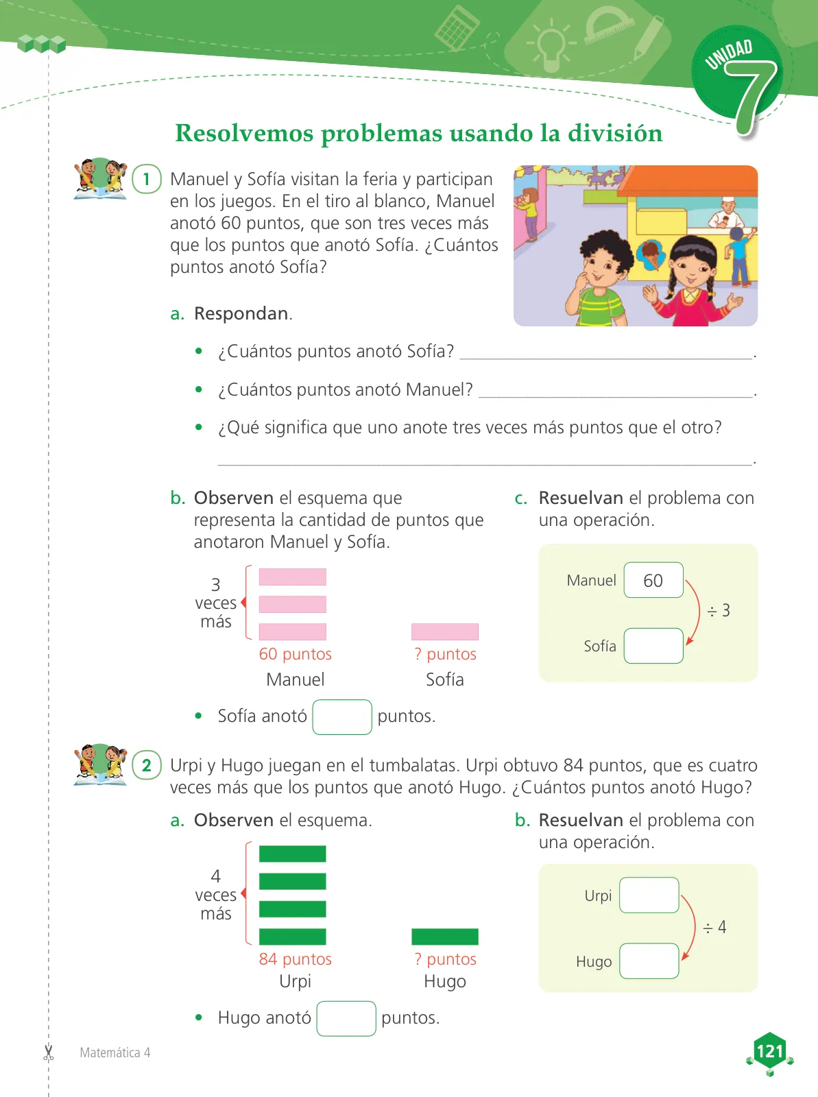 Miniatura página 123 de Matemática 4 : cuaderno de trabajo para cuarto grado de Educación Primaria 2019 · 2019