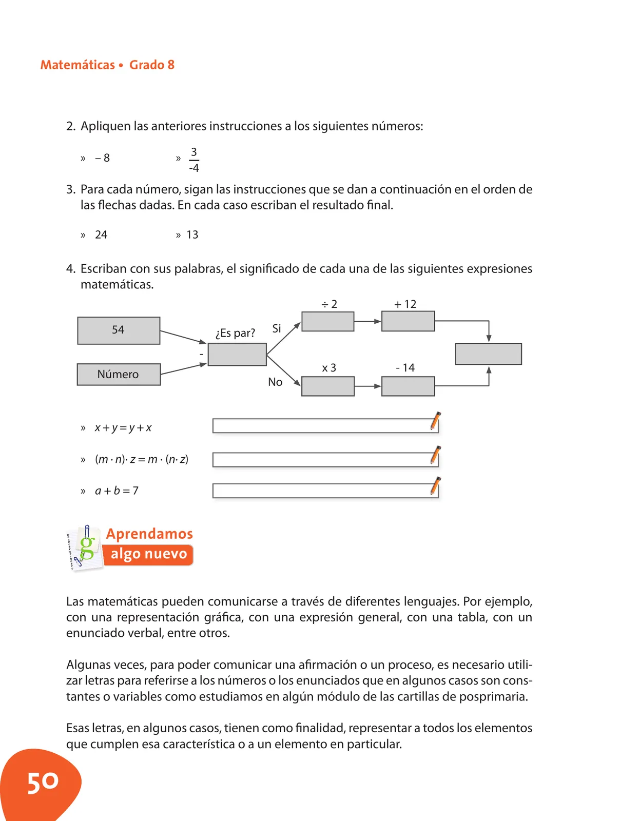 Página 51 de Matematica 8° · Postprimaria