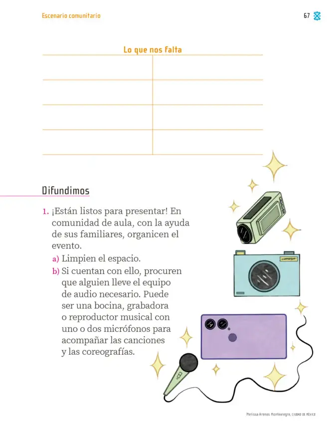 Página 68 de Proyectos Comunitarios. Libro de Educación Primaria Grado 1° Ciclo Escolar 2025 - 2026