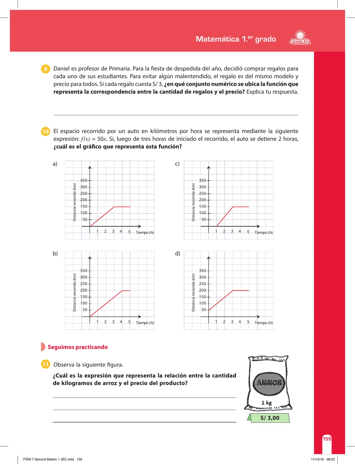 Miniatura página 155 de Matemática 1 : cuaderno de reforzamiento pedagógico - JEC · 2016