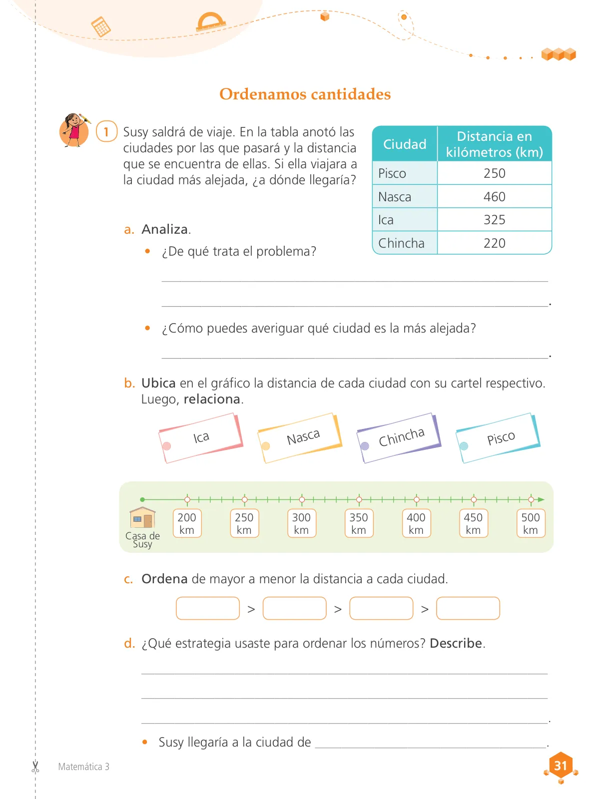 Miniatura página 33 de Matemática 3 : cuaderno de trabajo para tercer grado de Educación Primaria 2019 · 2019