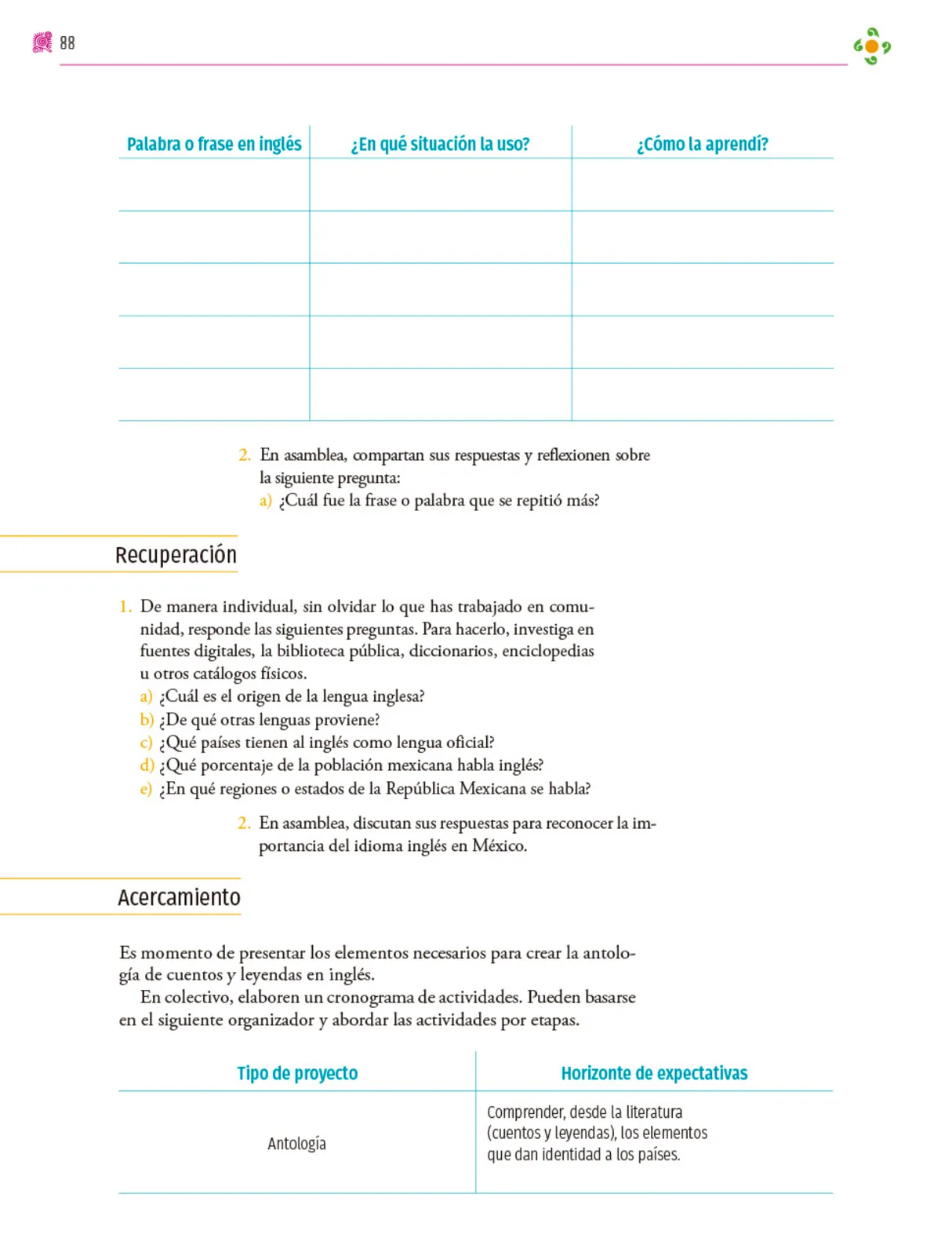 Miniatura página 89 de Colección Sk´asolil. Nuestro libro de proyectos.   Libro de Educación Secundaria Grado 2°  Ciclo Escolar 2025 - 2026