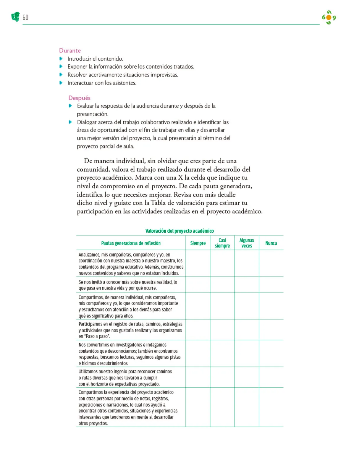 Miniatura página 61 de Colección Ximhai. Nuestro libro de Proyectos. Tomo I.   Libro de Educación Telesecundaria Grado 1°  Ciclo Escolar 2025 - 2026