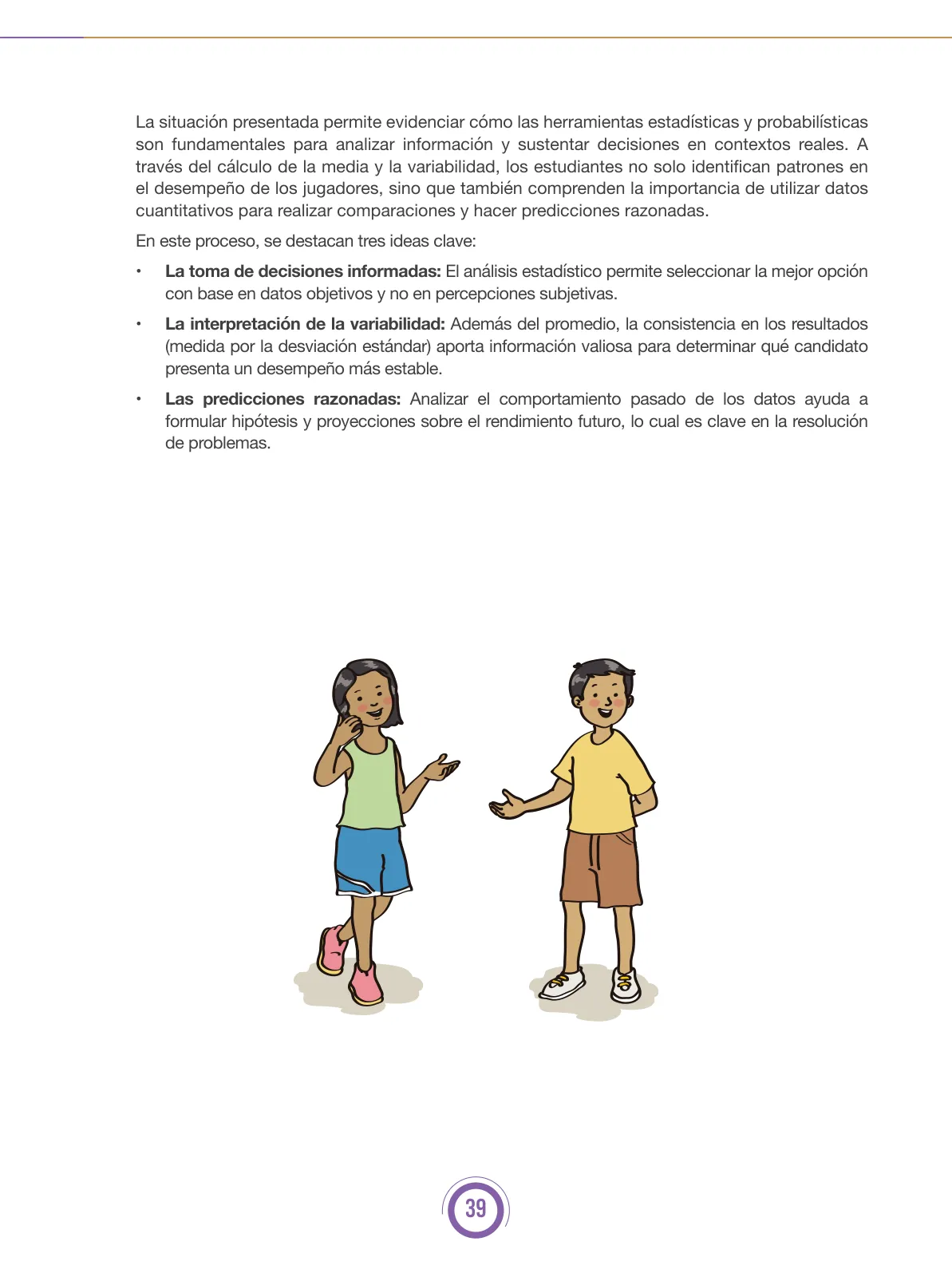 Página 39 de Fascículo para el desarrollo de la competencia “Resuelve problemas de gestión de datos e incertidumbre” · 2024