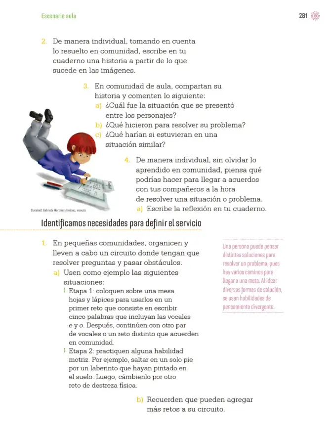 Página 284 de Proyectos de Aula. Libro de Educación Primaria Grado 3° Ciclo Escolar 2025 - 2026