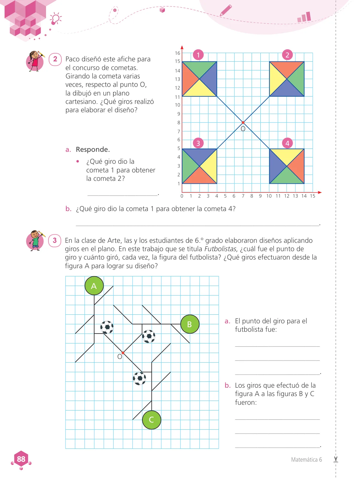 Página 90 de Matemática 6 : cuaderno de trabajo para sexto grado de Educación Primaria 2019 · 2019