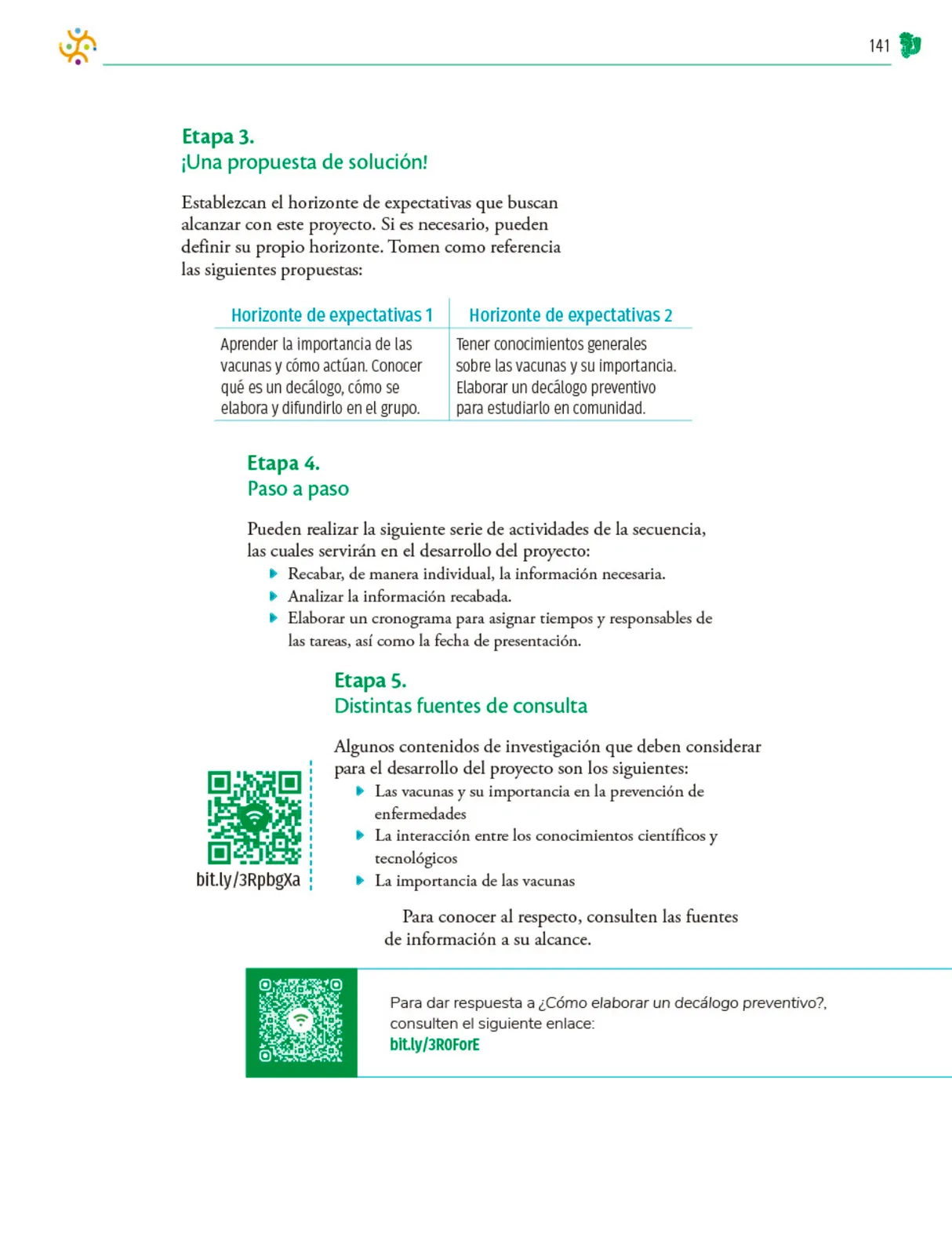 Página 142 de Colección Ximhai. Nuestro libro de Proyectos. Tomo III. Libro de Educación Telesecundaria Grado 1° Ciclo Escolar 2025 - 2026