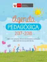 Portada de Agenda pedagógica 2017-2018 para docentes de II Ciclo de Instituciones de nivel de Educación Inicial · 2017