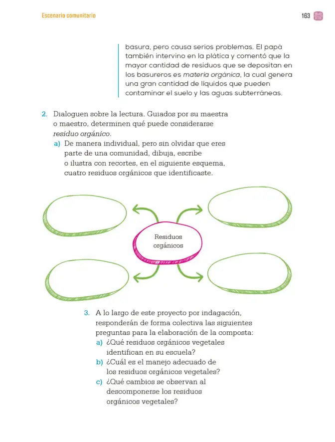 Página 166 de Proyectos Comunitarios. Libro de Educación Primaria Grado 4° Ciclo Escolar 2025 - 2026