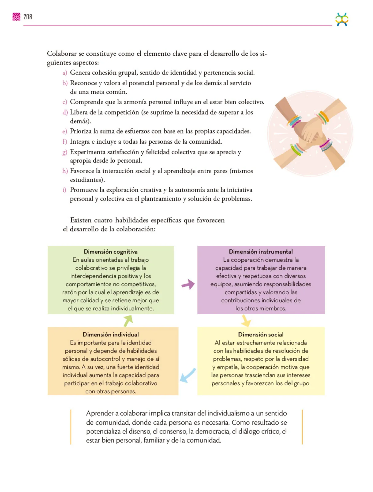 Página 209 de Colección Ximhai. De lo humano y lo comunitario.   Libro de Educación Secundaria Grado 1°  Ciclo Escolar 2025 - 2026