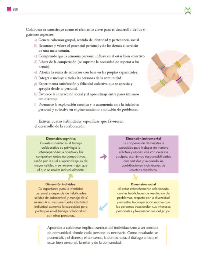 Página 209 de Colección Ximhai. De lo humano y lo comunitario. Libro de Educación Secundaria Grado 1° Ciclo Escolar 2025 - 2026