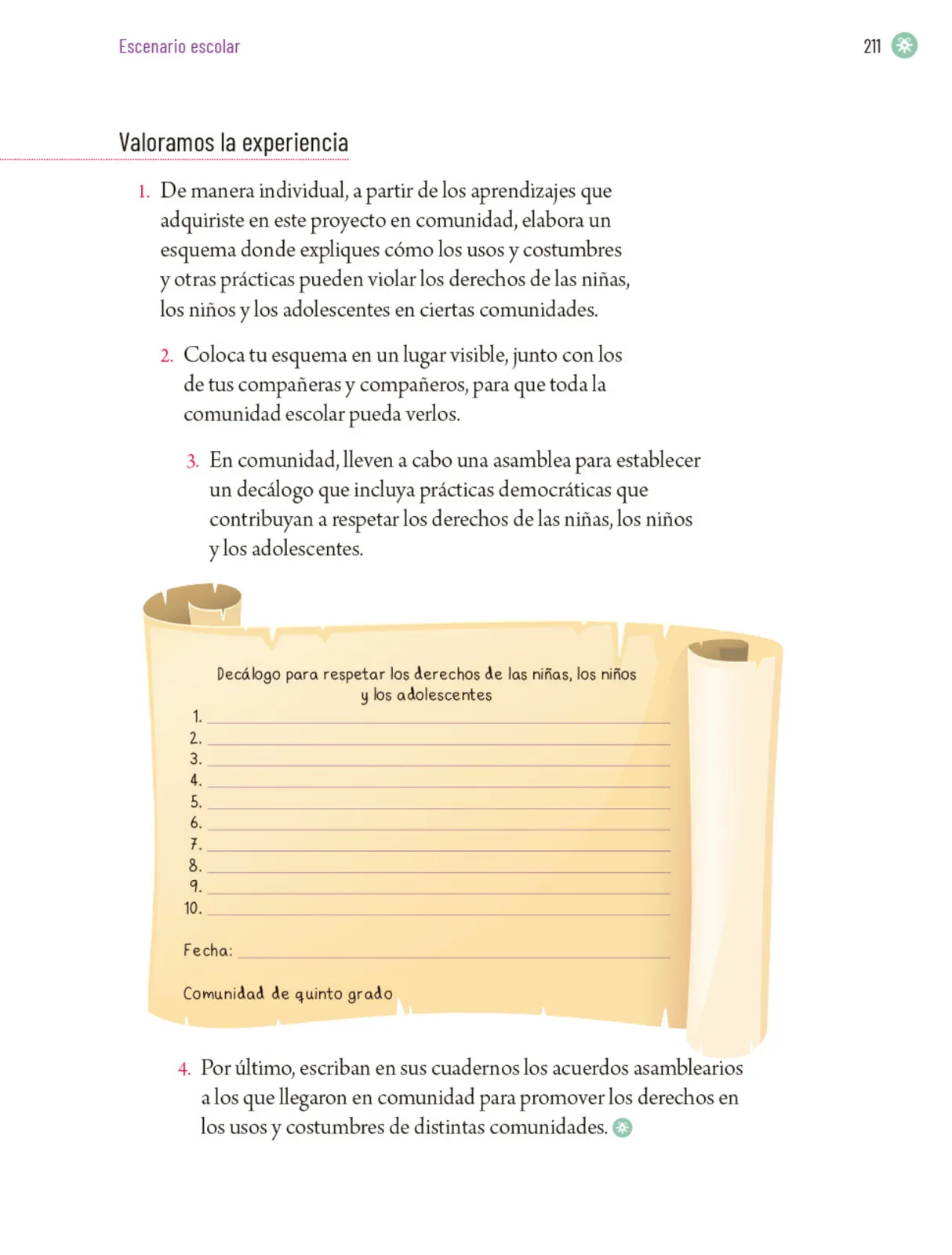 Miniatura página 214 de Proyectos Escolares.   Libro de Educación Primaria Grado 5°  Ciclo Escolar 2025 - 2026